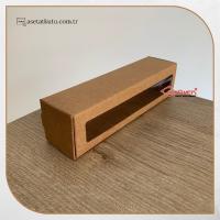 5x20x5 Kraft Pencereli Karton Kutu 