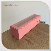 5x20x5 Pembe Pencereli Karton Kutu 