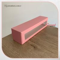 5x20x5 Pembe Pencereli Karton Kutu 