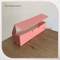 5x20x5 Pembe Pencereli Karton Kutu 