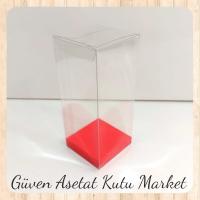 5x5x12 Altı Kırmızı İç Yükseltici Karton Üstü Otomatik Kutu