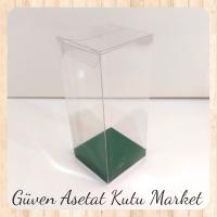 5x5x12 Altı Yeşil İç Yükseltici Karton Üstü Otomatik Kutu