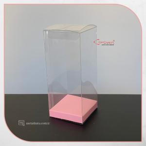 5x5x12 Pembe İç Yükselticili Otomatik Asetat Kutu
