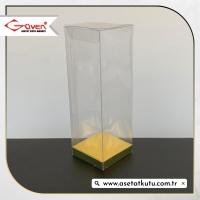 5x5x14 Gold İç Yükselticili Otomatik Asetat Kutu