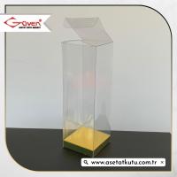 5x5x14 Gold İç Yükselticili Otomatik Asetat Kutu