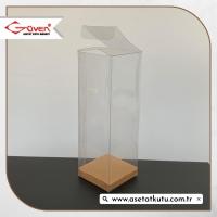 5x5x14 Kraft İç Yükselticili Otomatik Asetat Kutu