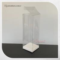 5x5x15 Beyaz İç Yükselticili Otomatik Asetat Kutu