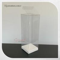 5x5x15 Beyaz İç Yükselticili Otomatik Asetat Kutu