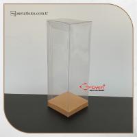 5x5x15 Kraft İç Yükselticili Otomatik Asetat Kutu
