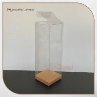 5x5x15 Kraft İç Yükselticili Otomatik Asetat Kutu
