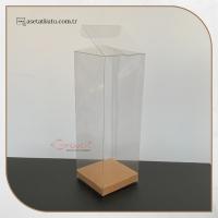 5x5x15 Kraft İç Yükselticili Otomatik Asetat Kutu
