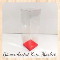 5x5x17 Altı Kırmızı İç Yükseltici Karton Üstü Otomatik Kutu