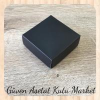 5x5x2.2 Mat Siyah Komple Karton Kutu