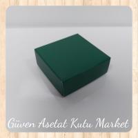 5x5x2.2 Mat Yeşil Komple Karton Kutu