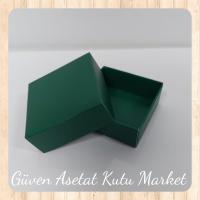 5x5x2.2 Mat Yeşil Komple Karton Kutu