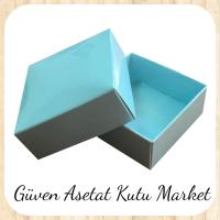 5x5x2.2 Mavi Komple Karton Kutu