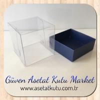 5x5x5 Lacivert Karton Kutu