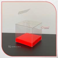 5x5x5 Mat Kırmızı İç Yükselticili Otomatik Asetat Kutu