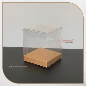 5x5x6 Kraft İç Yükselticili Otomatik Asetat Kutu