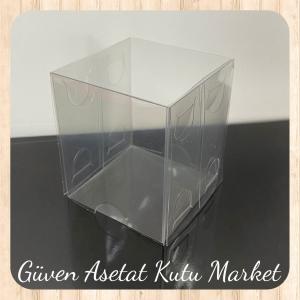 5x5x6 Ölçülü Komple Asetat Kutu