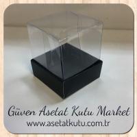 5x5x6 Siyah Zemin Karton Kutu