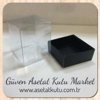 5x5x6 Siyah Zemin Karton Kutu