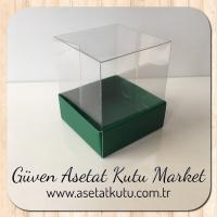 5x5x6 Yeşil Zemin Karton Kutu