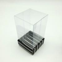 5x5x8 Altı Siyah Beyaz Çizgili Üstü Asetat Kutu