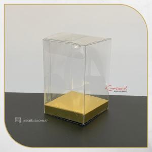 5x5x8 Gold İç Yükselticili Otomatik Asetat Kutu