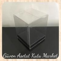 6x6x10 Altı Mat Siyah İç Yükseltici Karton Üstü Otomatik Kutu