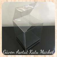 6x6x10 Altı Mat Siyah İç Yükseltici Karton Üstü Otomatik Kutu