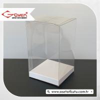 6x6x10 Beyaz İç Yükselticili Otomatik Asetat Kutu