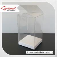 6x6x10 Beyaz İç Yükselticili Otomatik Asetat Kutu