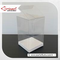 6x6x10 Beyaz İç Yükselticili Otomatik Asetat Kutu