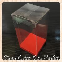 6x6x12 Altı Kırmızı İç Yükseltici Karton Üstü Otomatik Kutu