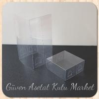 6x6x12 Ölçülü Asetat Kutu