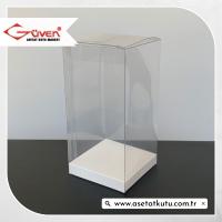 6x6x12 Beyaz İç Yükselticili Otomatik Asetat Kutu