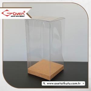 6x6x12 Kraft İç Yükselticili Otomatik Asetat Kutu