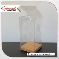 6x6x12 Kraft İç Yükselticili Otomatik Asetat Kutu