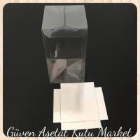 6x6x14 Gümüş İç Yükselticili Otomatik Asetat Kutu