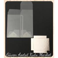 6x6x14 Gümüş İç Yükselticili Otomatik Asetat Kutu