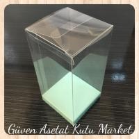 6x6x14 Altı Su Yeşili İç Yükseltici Karton Üstü Otomatik Kutu