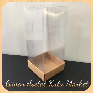 6x6x14 Asetat, Tek Taraflı Kraft Kutu