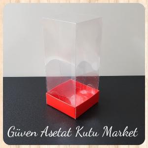 6x6x14 Kırmızı Karton Kutu