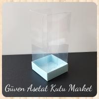 6x6x14 Mavi Karton Kutu