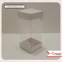 6x6x14 Asetat, Çift Taraflı Beyaz Karton Kutu
