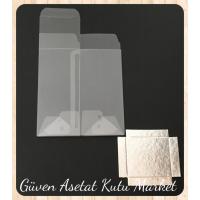 6x6x15.5 Gümüş İç Yükselticili Otomatik Asetat Kutu