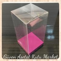 6x6x15.5 Altı Mor İç Yükseltici Karton Üstü Otomatik Kutu