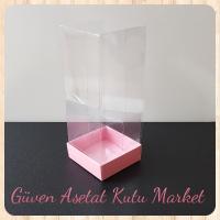6x6x15.5 Pembe Karton Kutu