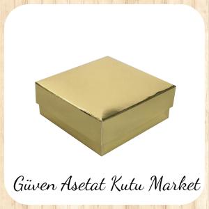 6x6x2.5 Gold Komple Karton Kutu